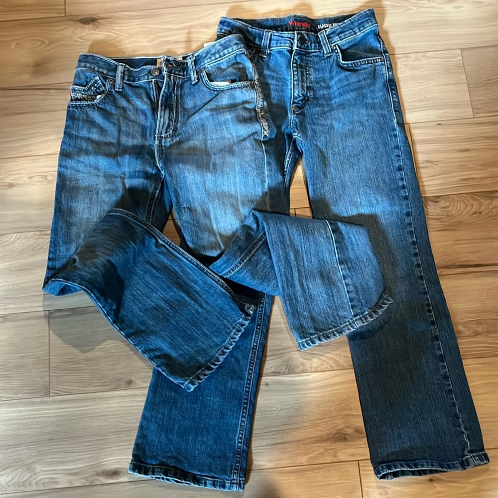 20X and Wrangler Classic boys 14 jeans